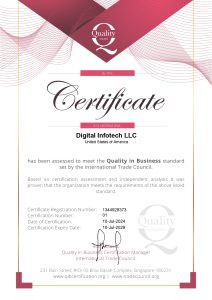QIB CERTIFICATE Digital Infotech LLC page 0001